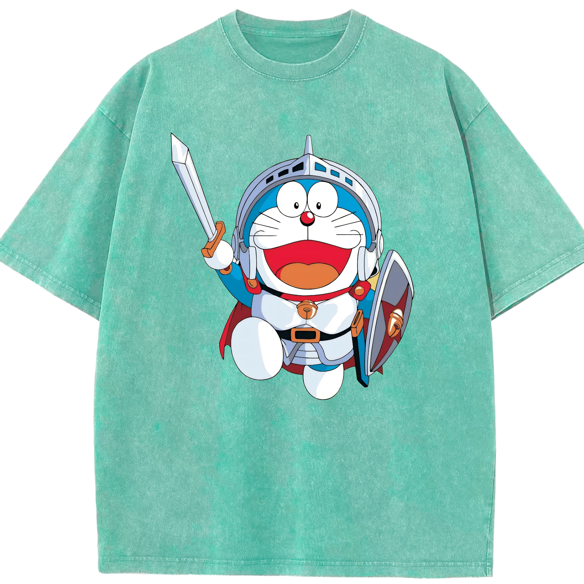 （画像用） ドラえもん Doraemon 綿100% ヴィンテージ風 半袖Tシャツ（フロントプリント）